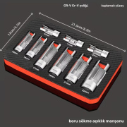 Çelik Otomotiv O2 Oksijen Sensörleri Soket Offsets Anahtar Çıkarıcı   10-22mm 