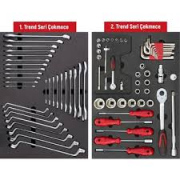 Trend Serisi Takım Dolabı 7 çekmeceli Dolu/Full 93 Parça/Pcs