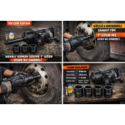 HAVALI SOMUN SÖKME  1" uzun soket /4 adet lokma dahil) 5500KG DARBELİ