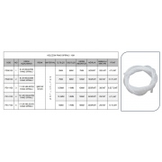 HELEZON PANO SPİRALİ  ŞEFFAF-SİYAH TOP 250 MT 12,5MM İÇ ÇAP