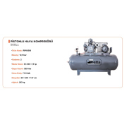 PİSTONLU HAVA KOMPRESÖRÜ 500Lt.