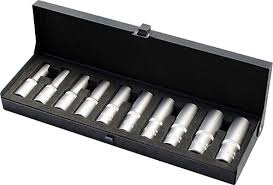 1/2” Altı Köşe Derin Lokma Anahtar Takımı (10 parça mm)